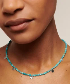 Monica Vinader Necklaces^Sterling Silver Rio Mini Turquoise Beaded Station Necklace