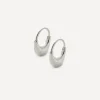 Otiumberg Earrings^Sterling Silver Roscida Drop Hoop Earrings
