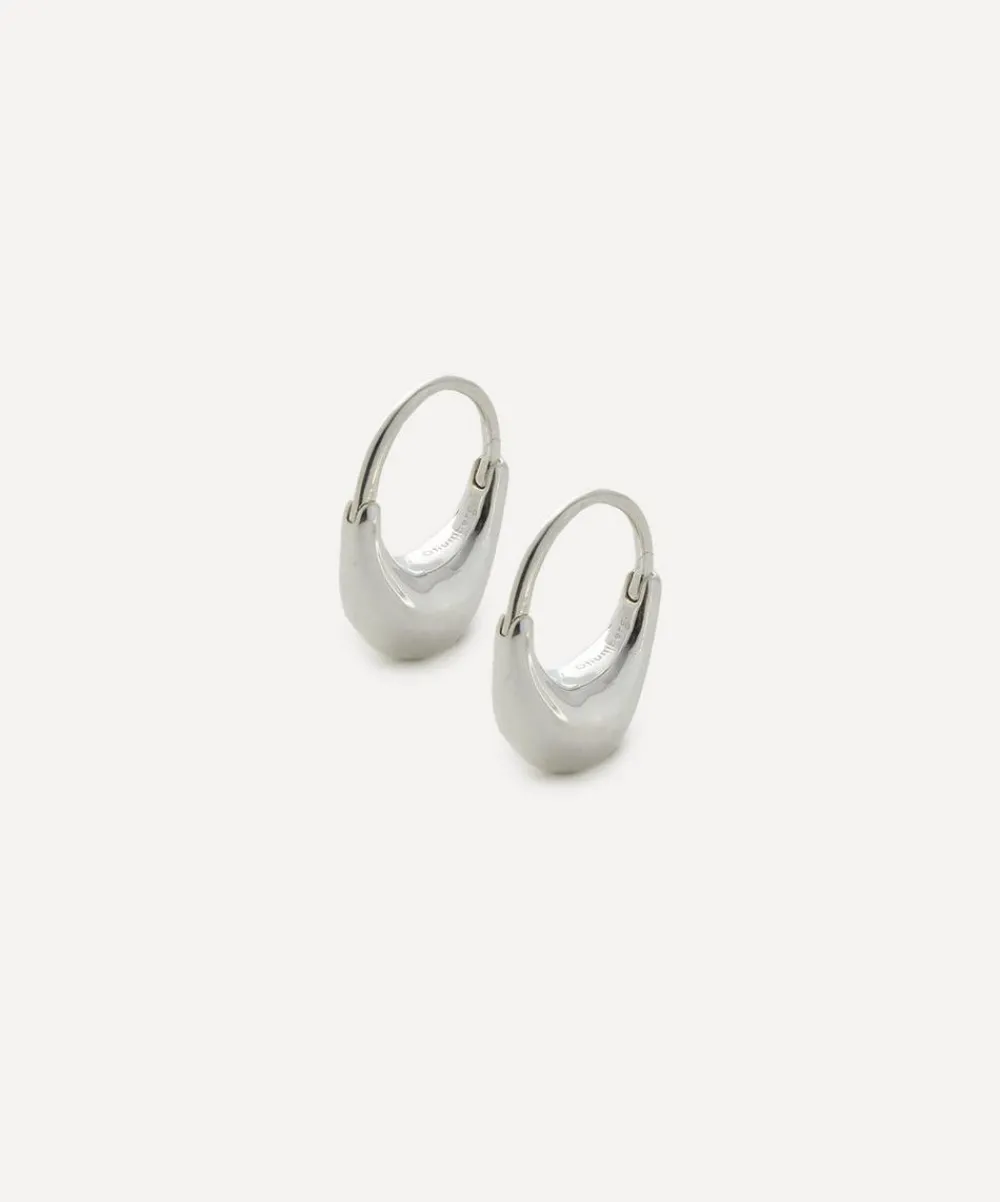 Otiumberg Earrings^Sterling Silver Roscida Drop Hoop Earrings