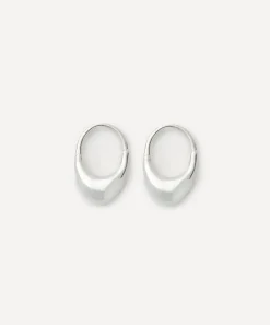 Otiumberg Earrings^Sterling Silver Roscida Drop Hoop Earrings