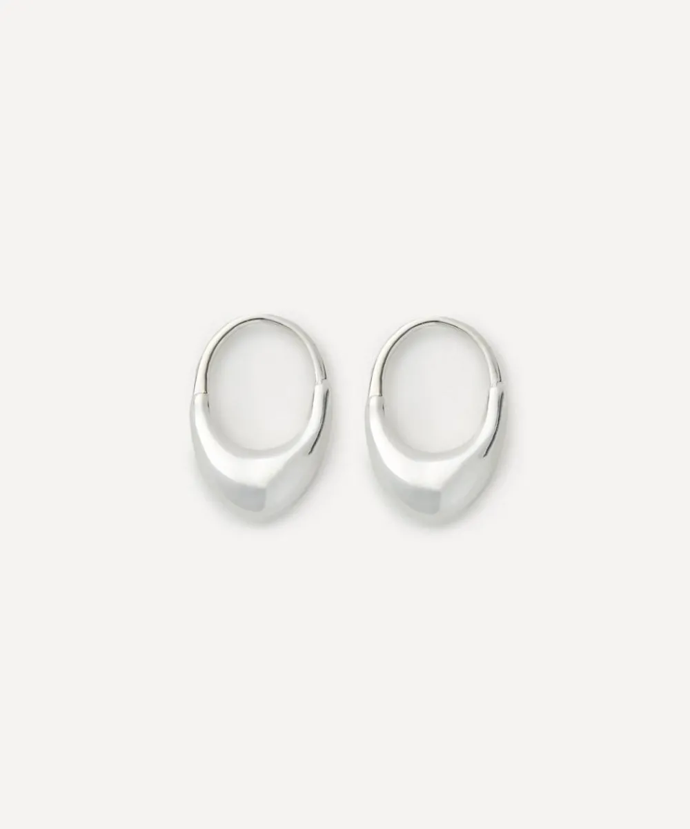 Otiumberg Earrings^Sterling Silver Roscida Drop Hoop Earrings