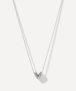 Otiumberg Charms & Pendants^Sterling Silver Roscida Heart Pendant Necklace