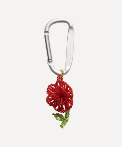 Pura Utz Travel Accessories^Sterling Silver Rose Carabiner Pendant Charm