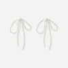 Pura Utz Earrings^Sterling Silver Sad Bow Stud Earrings