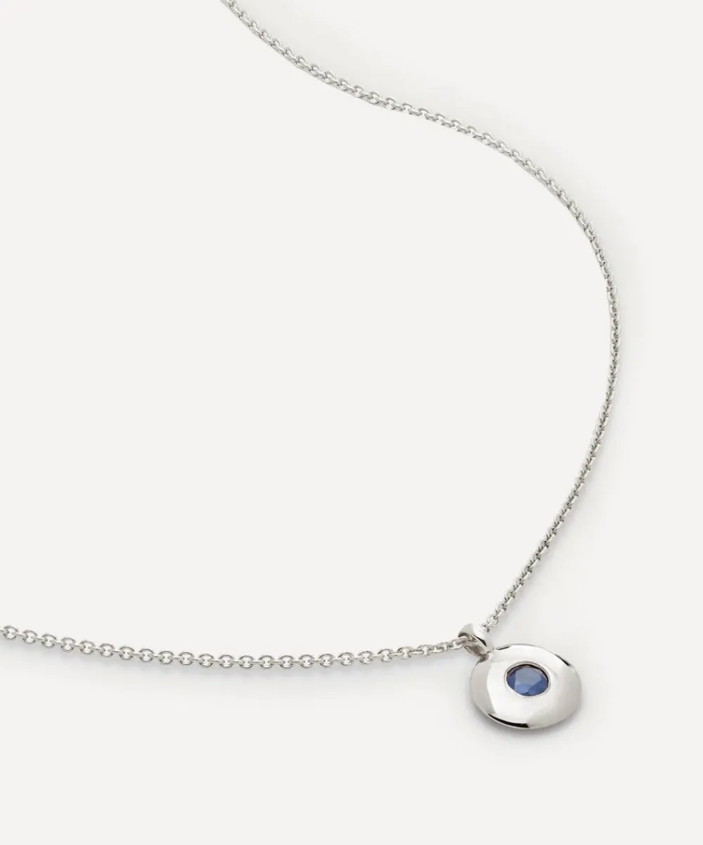 Monica Vinader Necklaces^Sterling Silver September Birthstone Pendant Necklace