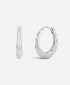 Dinny Hall Earrings^Sterling Silver Signature Chunky Tapering Hoop Earrings