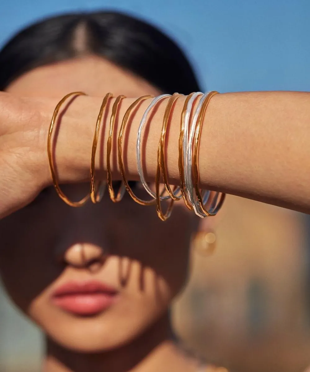 Monica Vinader Bracelets^Sterling Silver Siren Muse Bangle Bracelet