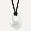 Annika Inez Necklaces^Sterling Silver Sloping Pendant Necklace