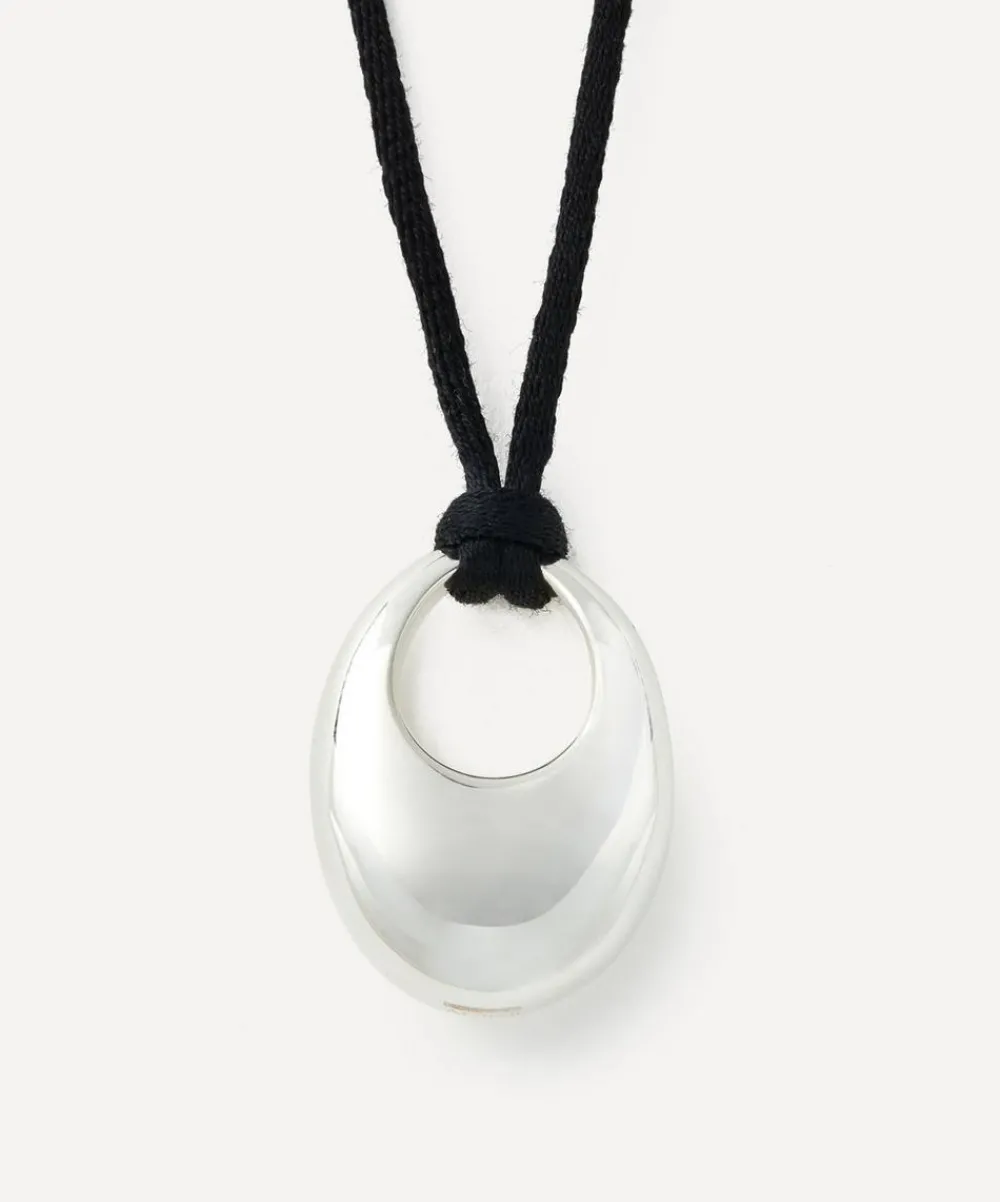Annika Inez Necklaces^Sterling Silver Sloping Pendant Necklace