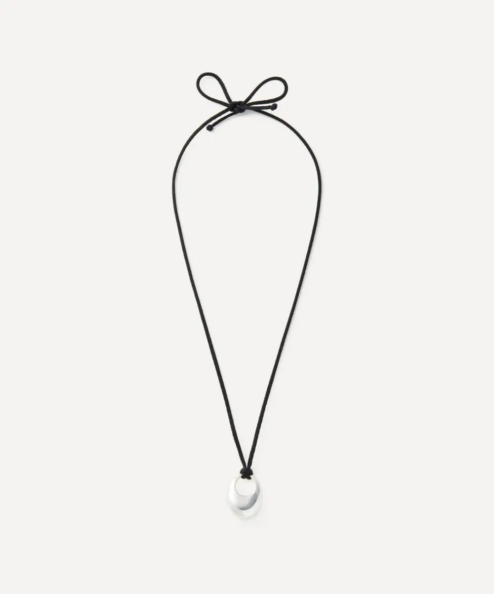 Annika Inez Necklaces^Sterling Silver Sloping Pendant Necklace