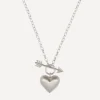 Rachel Quinn Necklaces|Necklaces^Sterling Silver Small Cupid’s Heart Pendant Necklace