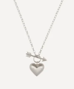 Rachel Quinn Necklaces|Necklaces^Sterling Silver Small Cupid’s Heart Pendant Necklace