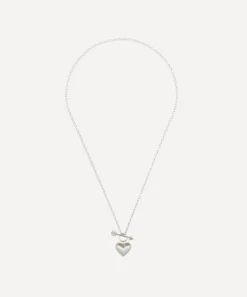 Rachel Quinn Necklaces|Necklaces^Sterling Silver Small Cupid’s Heart Pendant Necklace