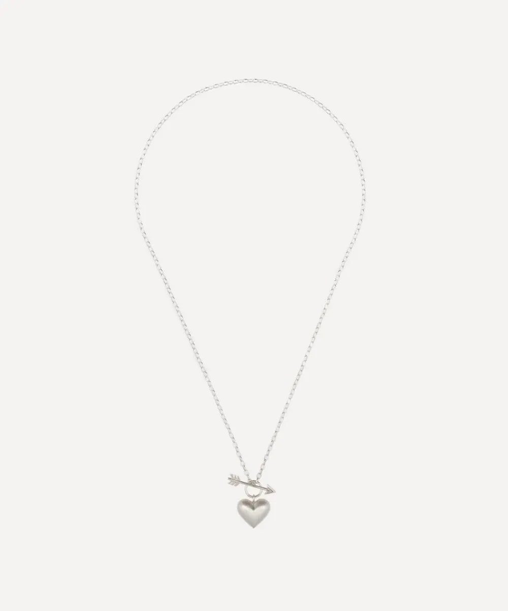 Rachel Quinn Necklaces|Necklaces^Sterling Silver Small Cupid’s Heart Pendant Necklace