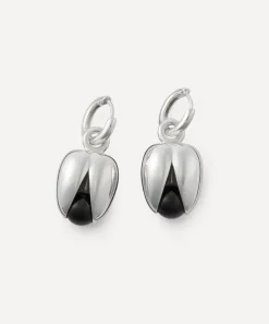 Annika Inez Earrings^Sterling Silver Small Open Pod Drop Earrings