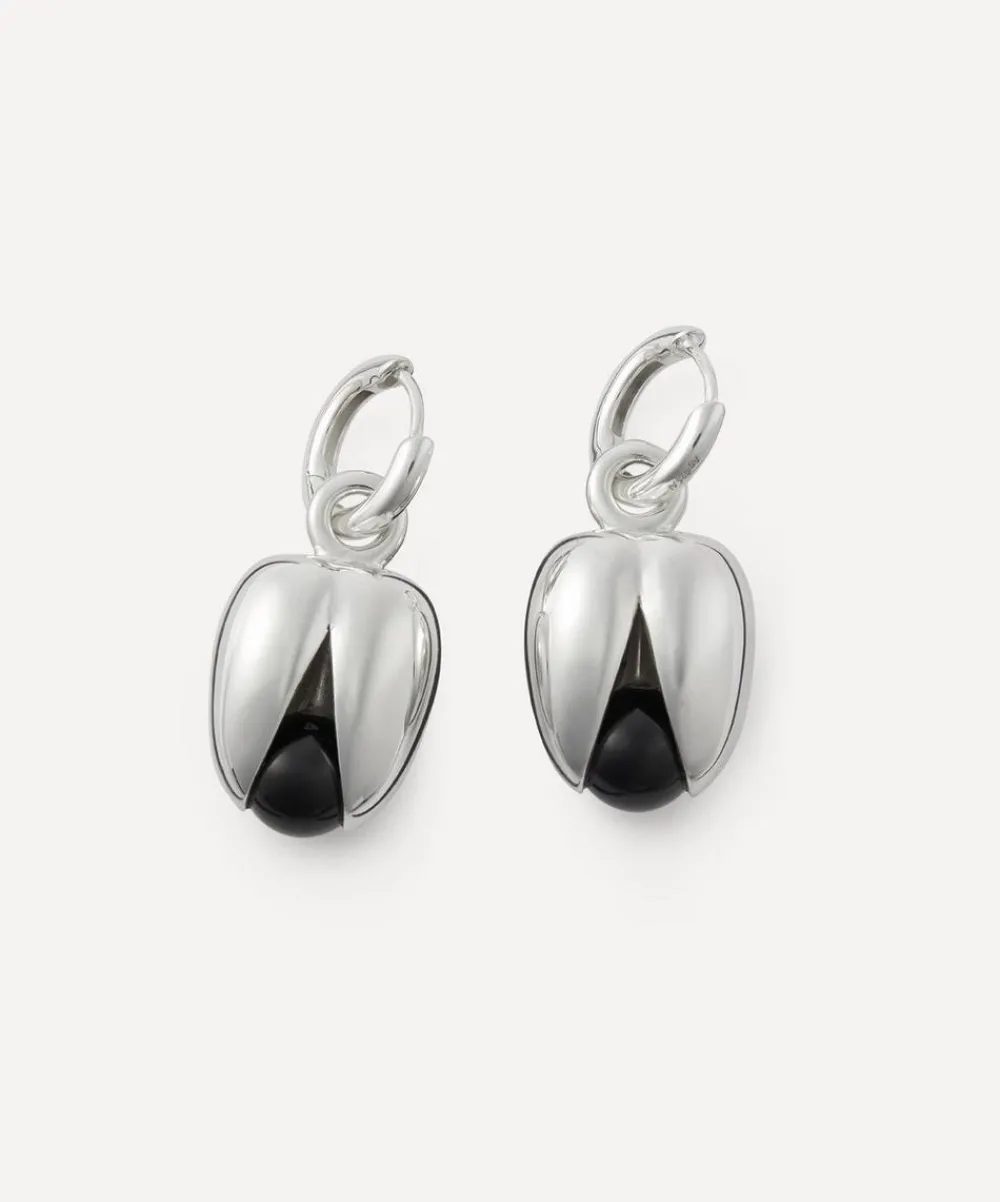 Annika Inez Earrings^Sterling Silver Small Open Pod Drop Earrings