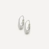 Otiumberg Earrings^Sterling Silver Small Roscida Drop Hoop Earrings