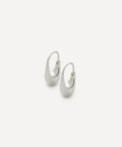 Otiumberg Earrings^Sterling Silver Small Roscida Drop Hoop Earrings