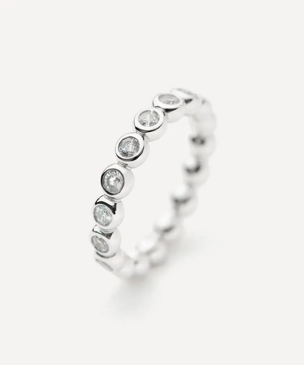 Missoma Rings^Sterling Silver Tennis Eternity Stacking Ring