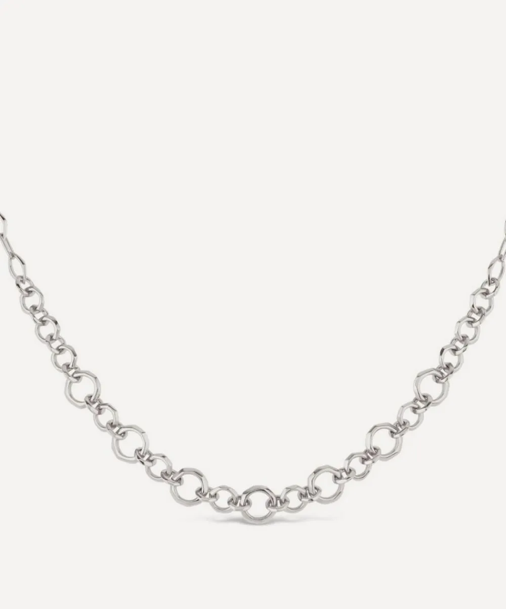 Dinny Hall Necklaces^Sterling Silver Thalassa Faceted Link Necklace
