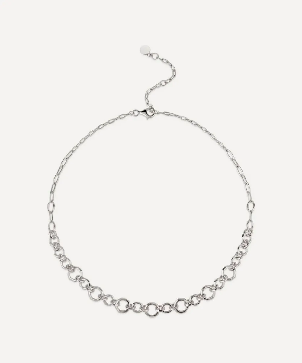 Dinny Hall Necklaces^Sterling Silver Thalassa Faceted Link Necklace