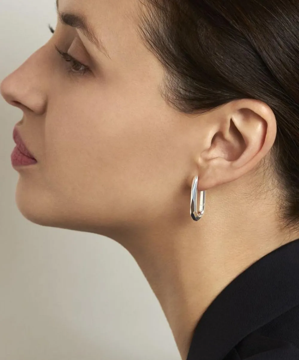 Dinny Hall Earrings^Sterling Silver Thalassa Click Hoop Earrings