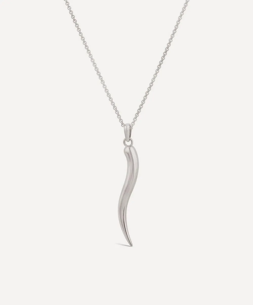 Dinny Hall Charms & Pendants^Sterling Silver Toro Horn Pendant Necklace