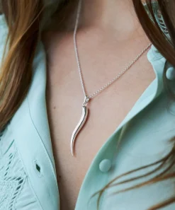 Dinny Hall Charms & Pendants^Sterling Silver Toro Horn Pendant Necklace