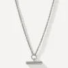 Otiumberg Necklaces^Sterling Silver Vestige Moonstone Toggle Pendant Necklace