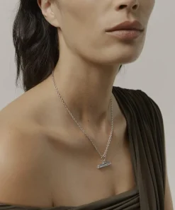 Otiumberg Necklaces^Sterling Silver Vestige Moonstone Toggle Pendant Necklace