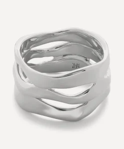 Monica Vinader Rings^Sterling Silver Wave Band Ring