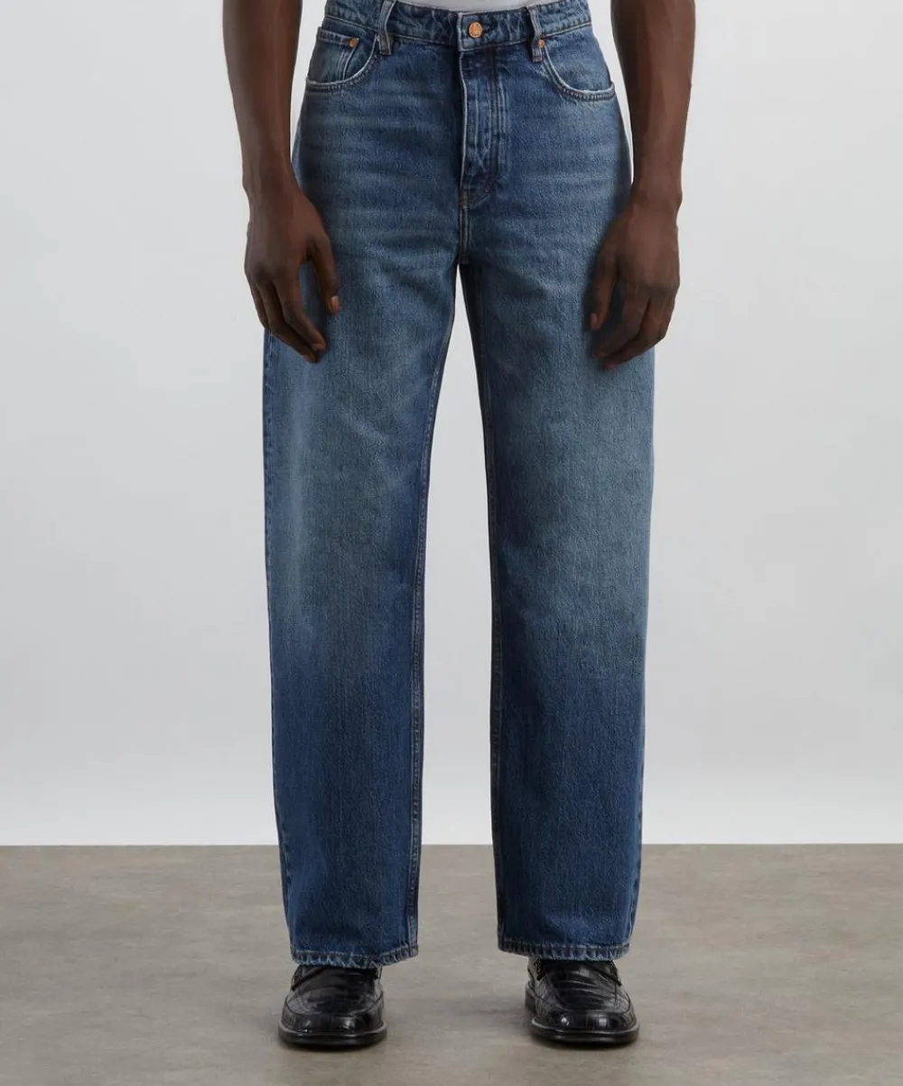 Won Hundred Jeans^Steve Quartzblue Loose-Fit Jeans