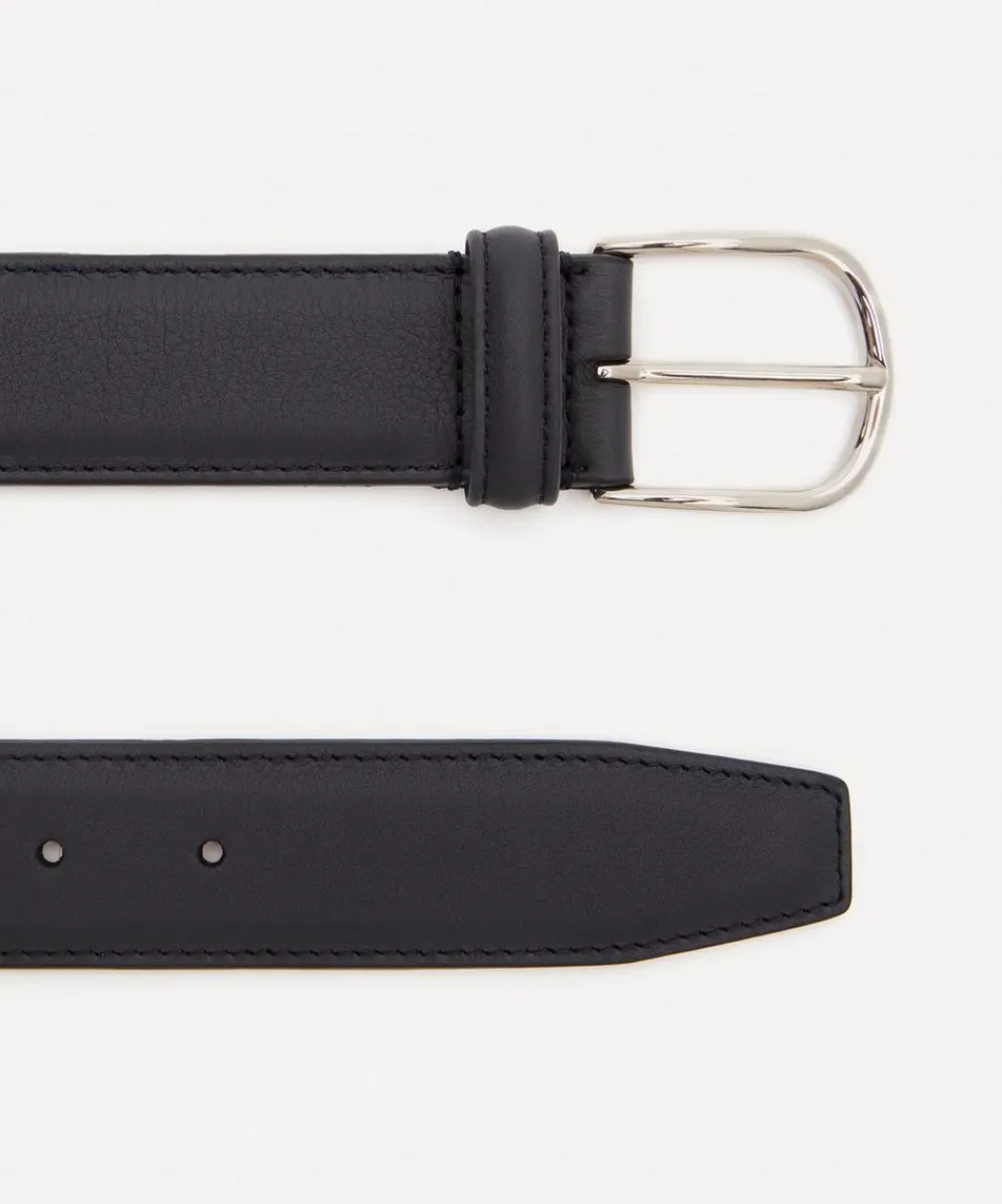Anderson's Belts^Stitch-Trimmed Nappa Leather Belt