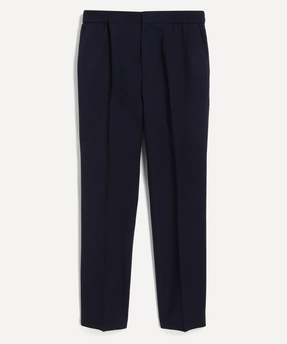 Paul Smith Trousers^Straight-Leg Pleated Wool Trousers
