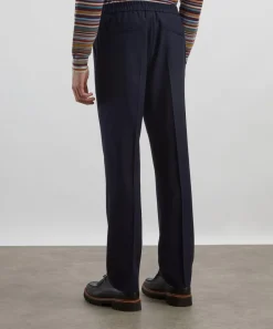 Paul Smith Trousers^Straight-Leg Pleated Wool Trousers