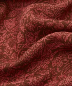 Liberty Interiors Furnishing Fabrics^Strawberry Meadowfield Ladbroke Linen in Lacquer
