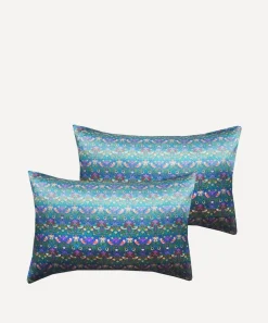 Coco & Wolf Bedding^Strawberry Thief Apple Silk Pillowcases Set of Two