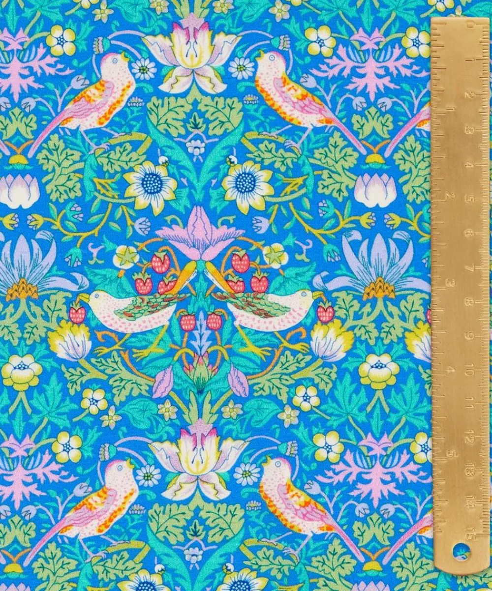 Liberty Fabrics Classic Silks|Crepe De Chine^Strawberry Thief Crepe de Chine