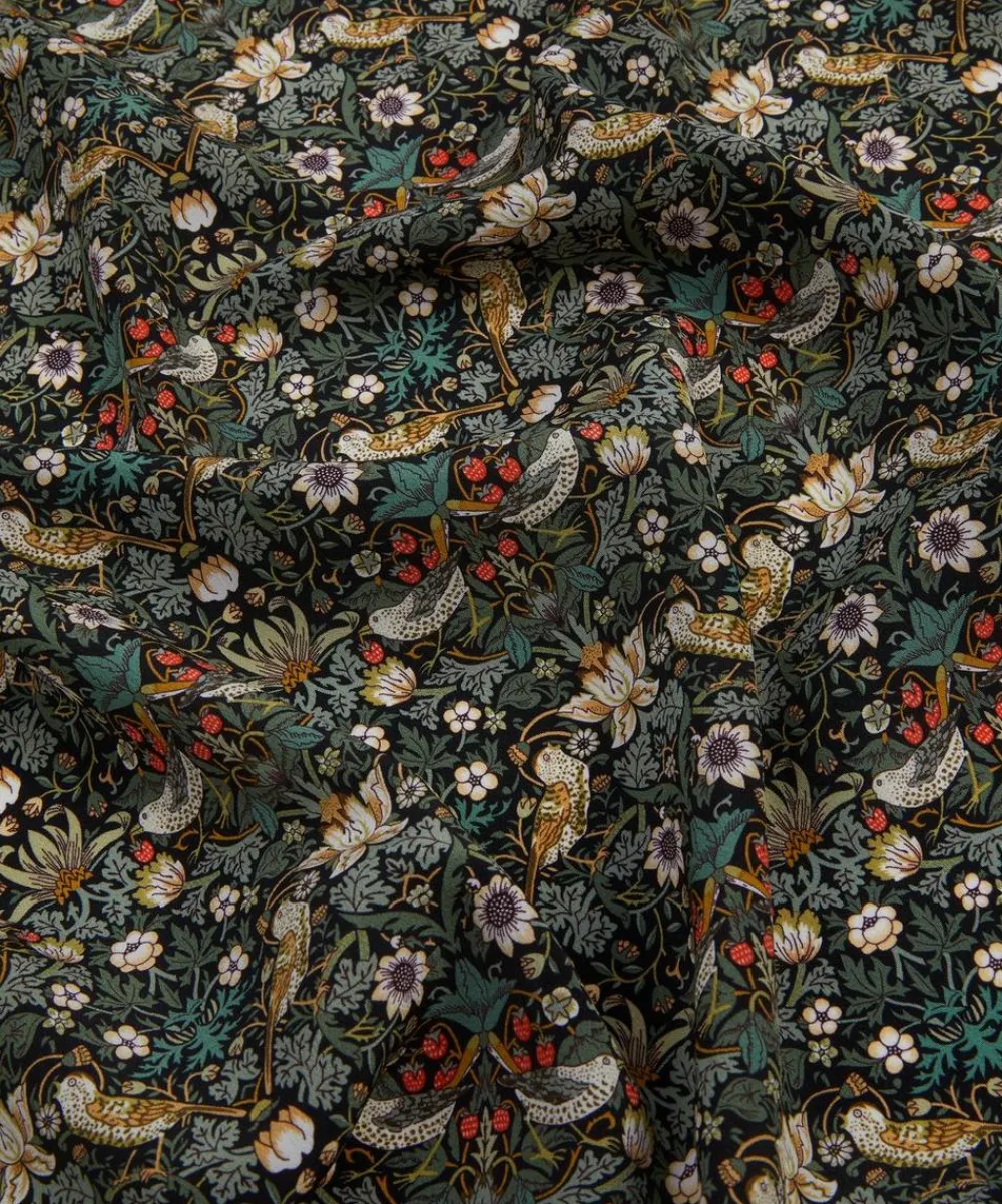Liberty Fabrics Classic Silks|Crepe De Chine^Strawberry Thief Crepe de Chine