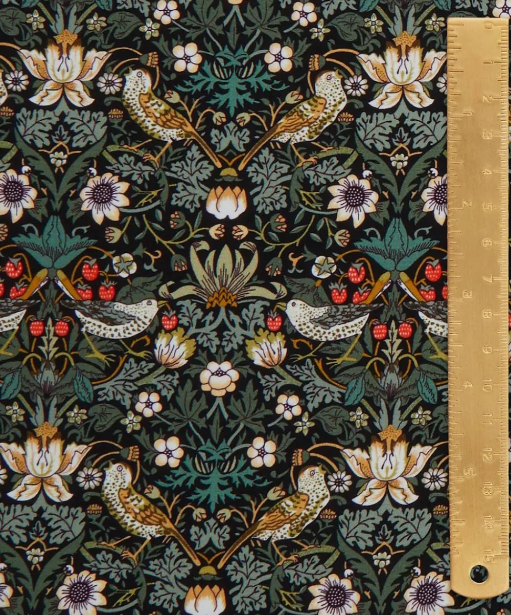 Liberty Fabrics Classic Silks|Crepe De Chine^Strawberry Thief Crepe de Chine
