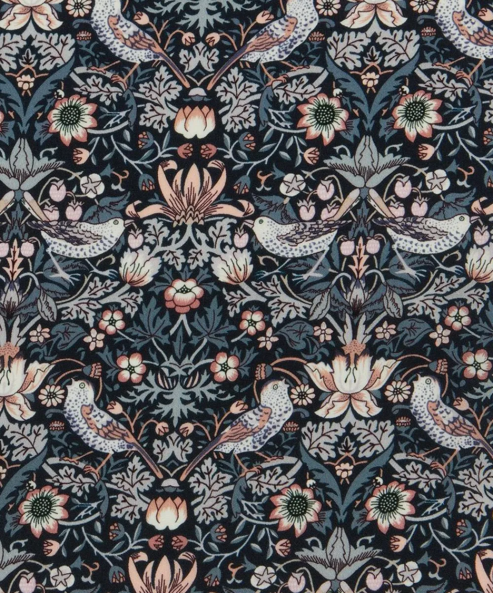 Liberty Fabrics Classic Silks|Crepe De Chine^Strawberry Thief Crepe de Chine