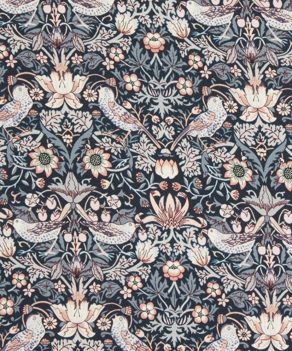 Liberty Fabrics Silk Satin|Classic Tana Lawn^Strawberry Thief II Silk Satin