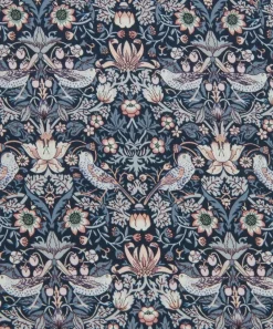 Liberty Fabrics Classic Silks|Silk Satin^Strawberry Thief Silk Satin