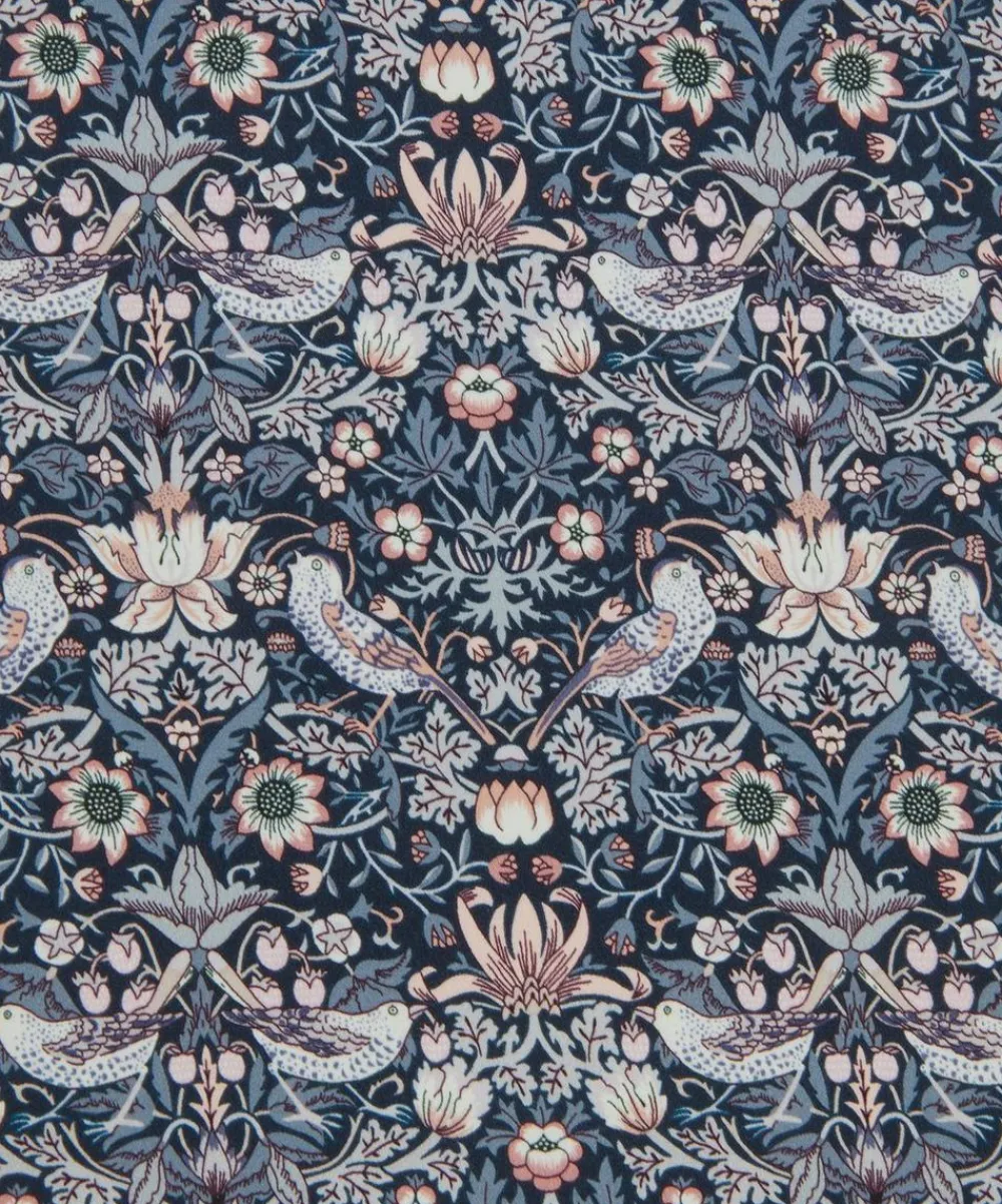 Liberty Fabrics Classic Silks|Silk Satin^Strawberry Thief Silk Satin