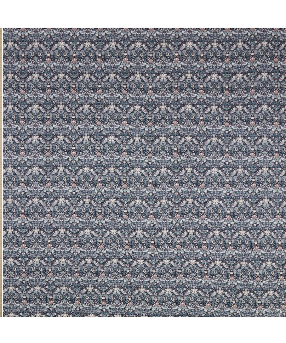 Liberty Fabrics Classic Silks|Silk Satin^Strawberry Thief Silk Satin