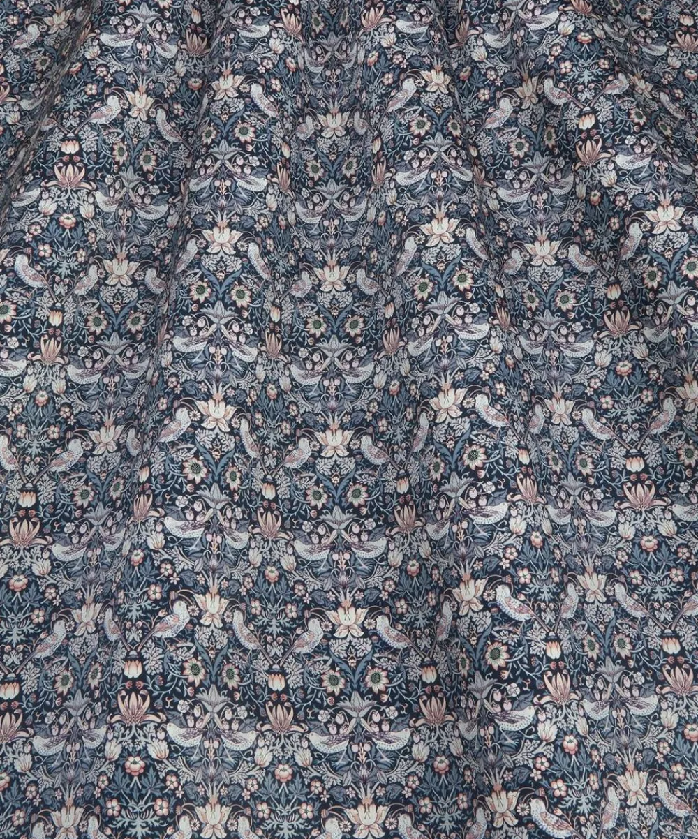 Liberty Fabrics Classic Silks|Silk Satin^Strawberry Thief Silk Satin
