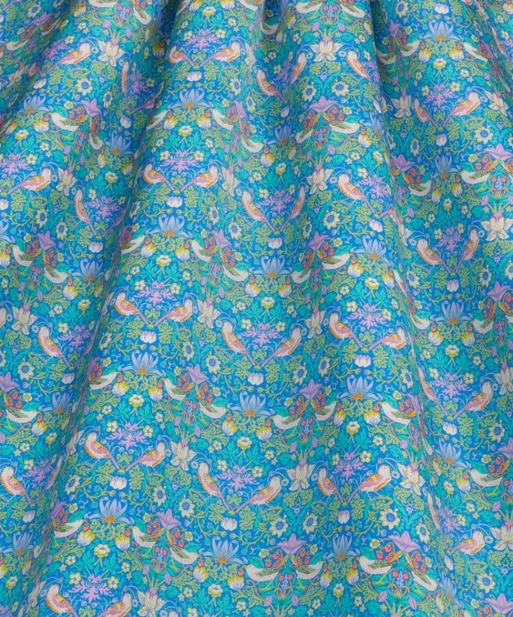 Liberty Fabrics Classic Silks|Silk Satin^Strawberry Thief Silk Satin