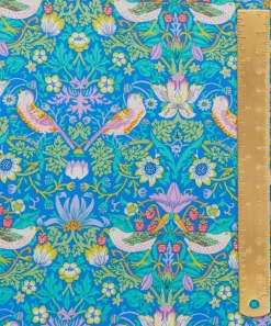 Liberty Fabrics Classic Silks|Silk Satin^Strawberry Thief Silk Satin