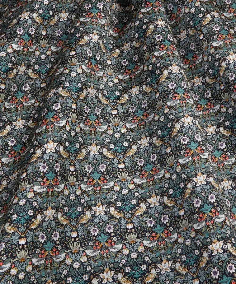 Liberty Fabrics Classic Silks|Silk Satin^Strawberry Thief Silk Satin