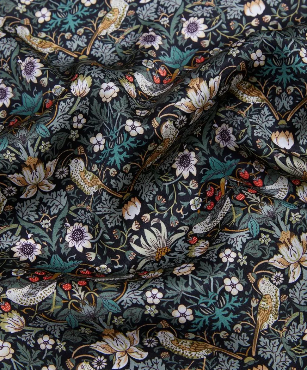 Liberty Fabrics Classic Silks|Silk Satin^Strawberry Thief Silk Satin
